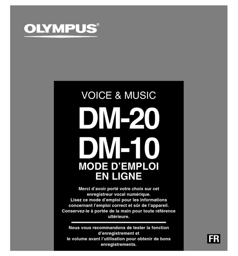 Olympus VOICE & MUSIC DM-10 Assembly instructions