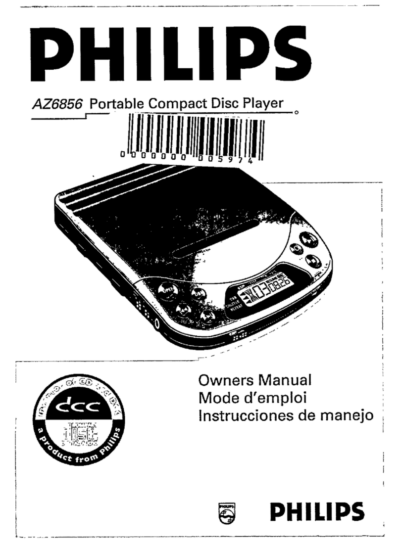 Philips AZ6856 - Cd Portable User manual