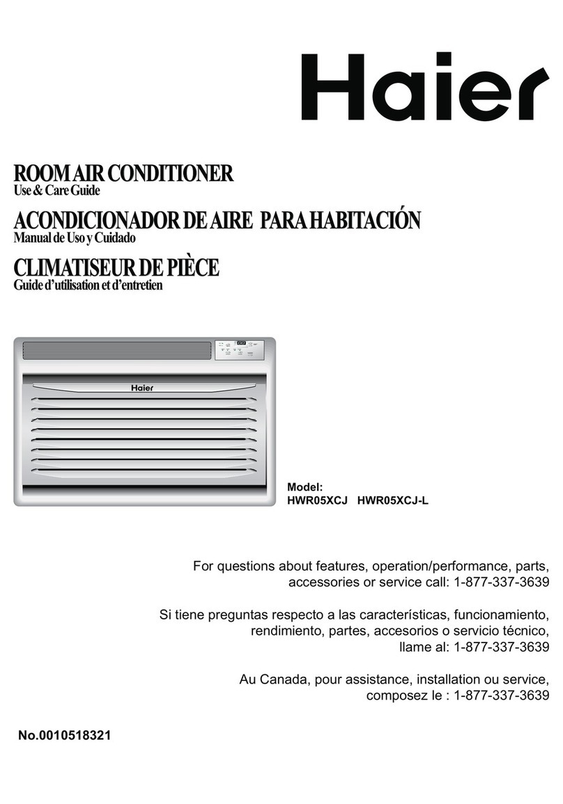 Haier HWR05XCJ Use and care guide