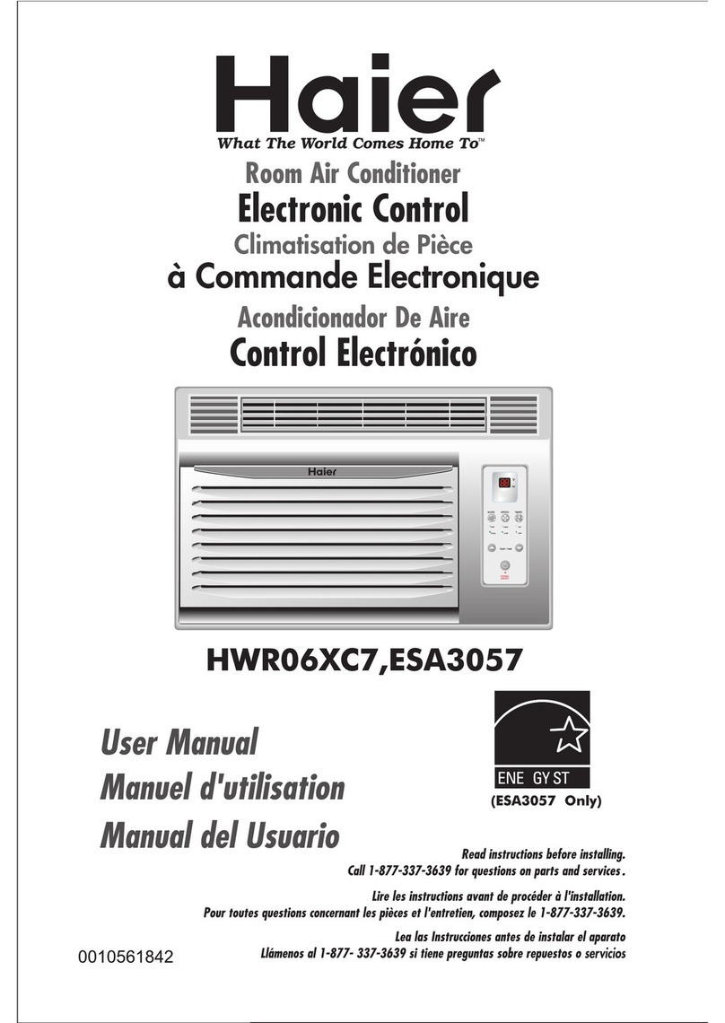 Haier HWR06XC6 HWR06XC6-T HWR06XC7-T User manual