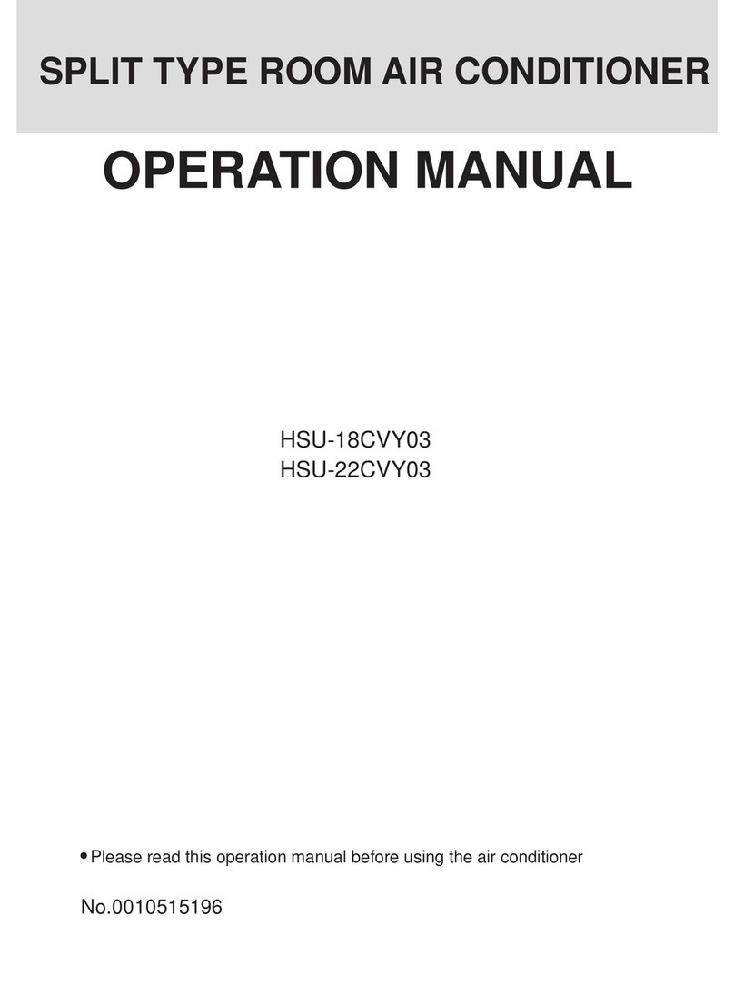 Haier HSU-18CVY03 User manual Haier HSU-18CVY03 User manual