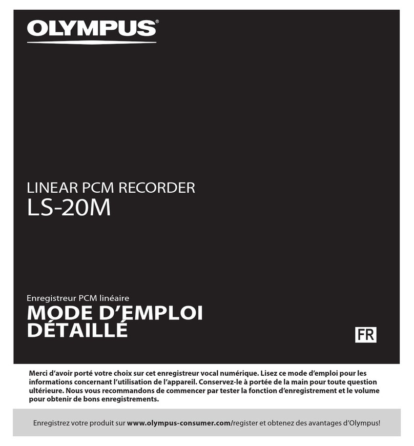 Olympus LS-20M Mode d'emploi