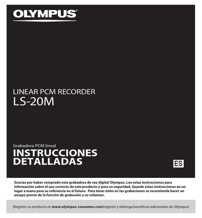 Olympus LS-20M Setup guide