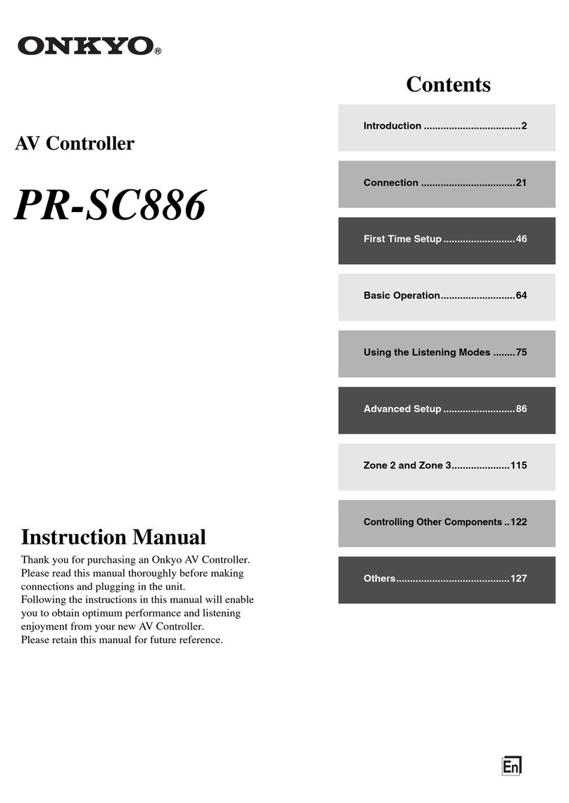 Onkyo SC886 - PR Preamplifier / Processor instruction manual Onkyo SC886 - PR Preamplifier / Processor instruction manual