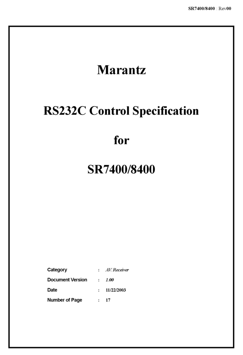 Marantz SR7400 User manual