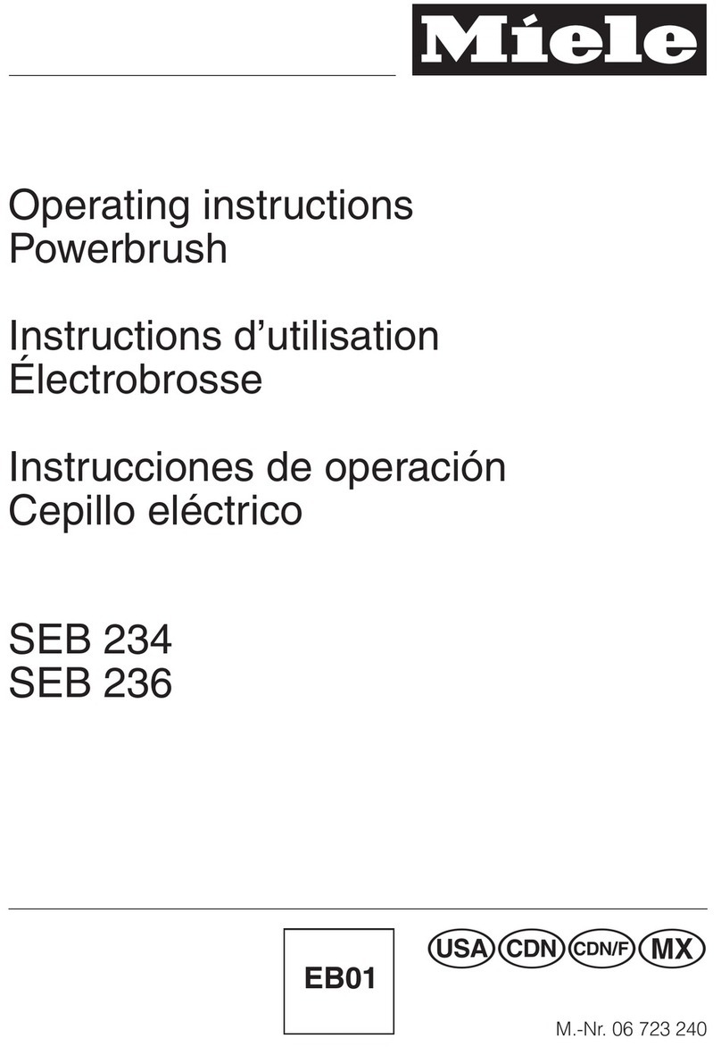 Miele SEB 234 -  2 operating instructions