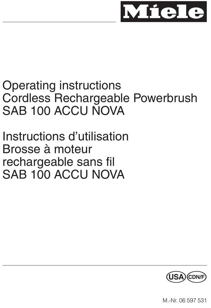 Miele SAB 100 ACCU NOVA operating instructions