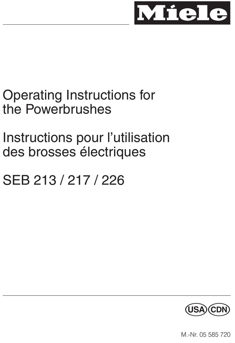 Miele SEB 213 - ANNEXE 561 operating instructions Miele SEB 213 - ANNEXE 561 operating instructions