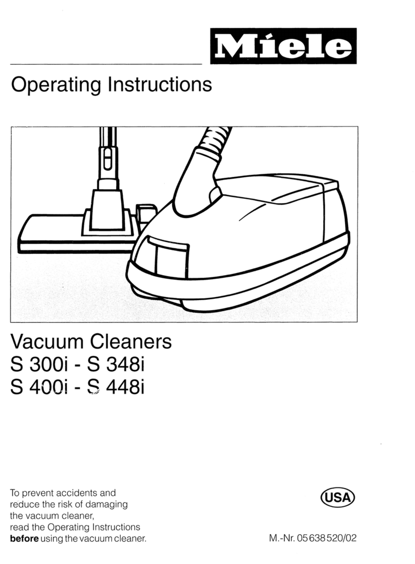 Miele S 400i operating instructions