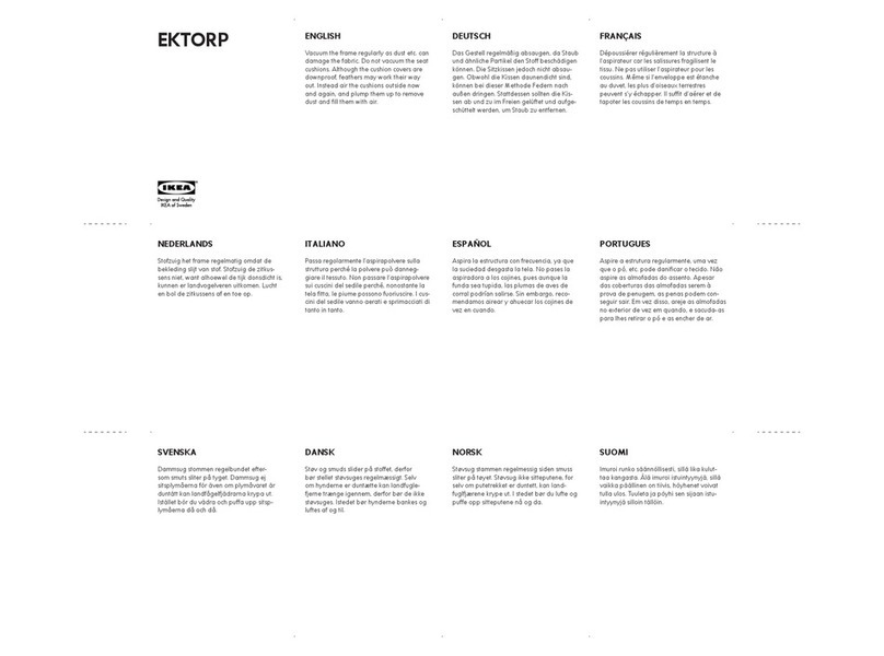 IKEA EKTORP CHAIR FRAME Assembly instructions IKEA EKTORP CHAIR FRAME Assembly instructions