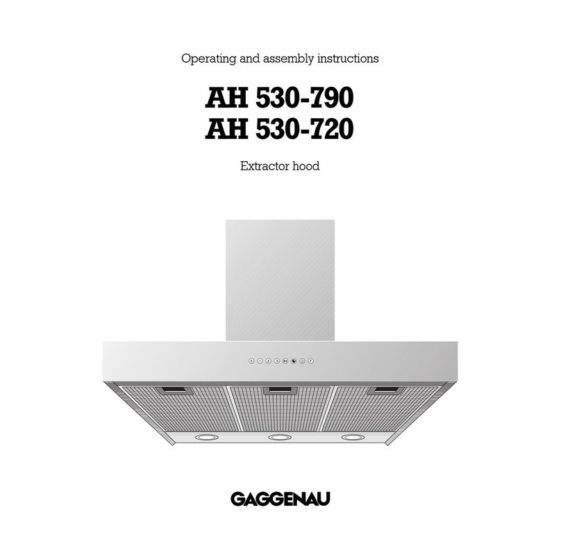 Gaggenau AH 530-720 Operating and assembly instructions