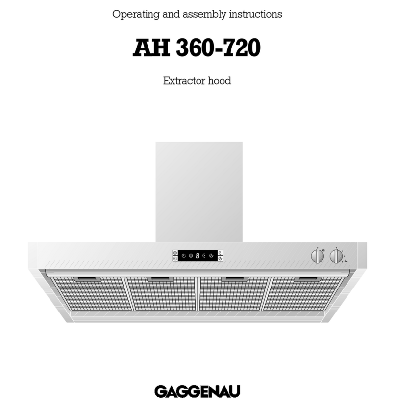 Gaggenau AH 360-720 Operating and assembly instructions