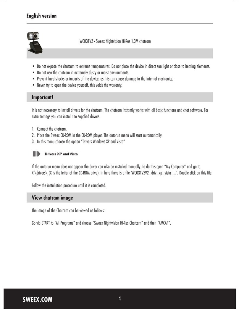 SWEEX WC031V2 - QUICK_START_GUIDE manual