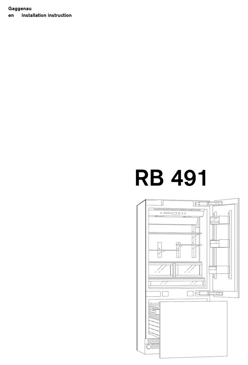 Gaggenau RB491200 - annexe 2 Installation instruction