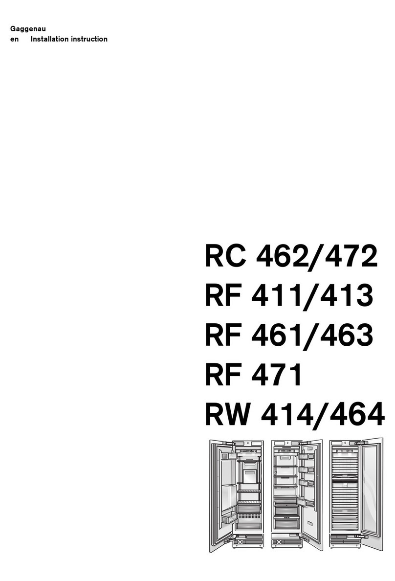 Gaggenau RC472200 Installation instruction