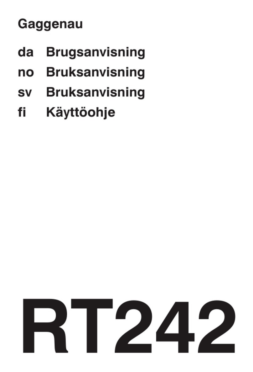 Gaggenau PKK675T02E manual
