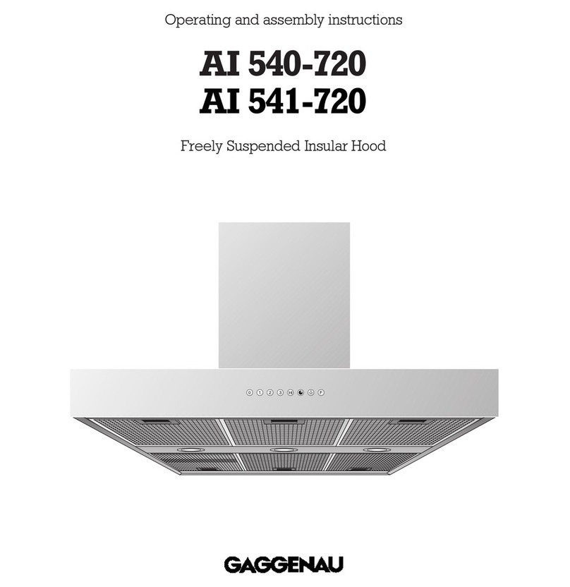 Gaggenau AI 540-720 Operating and assembly instructions Gaggenau AI 540-720 Operating and assembly instructions