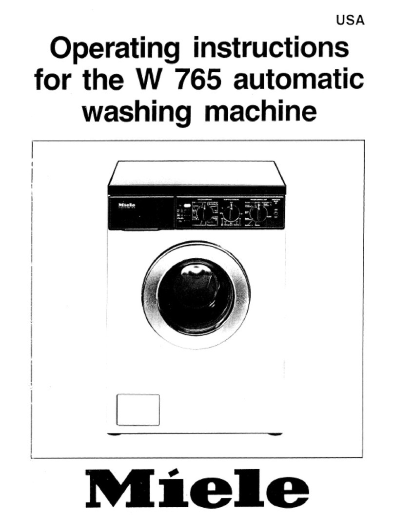 Miele W765 - User manual Miele W765 - User manual