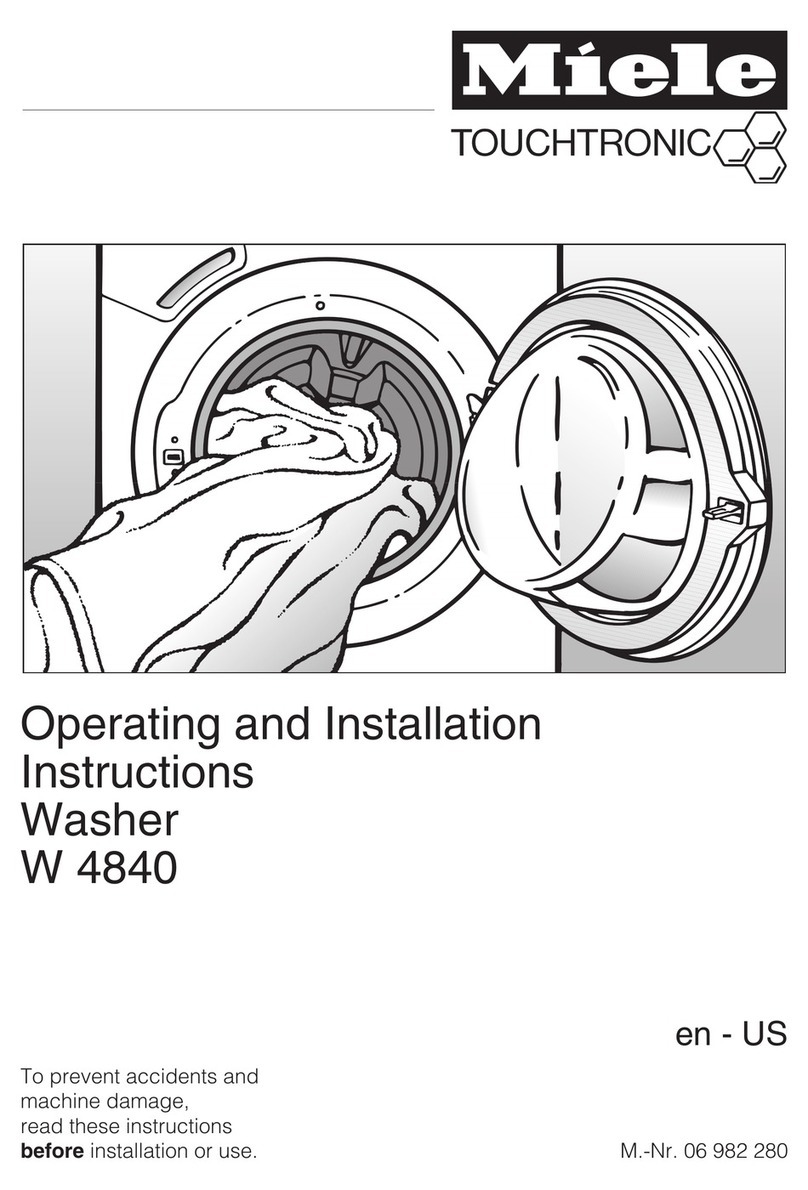 Miele W 4840 User manual Miele W 4840 User manual