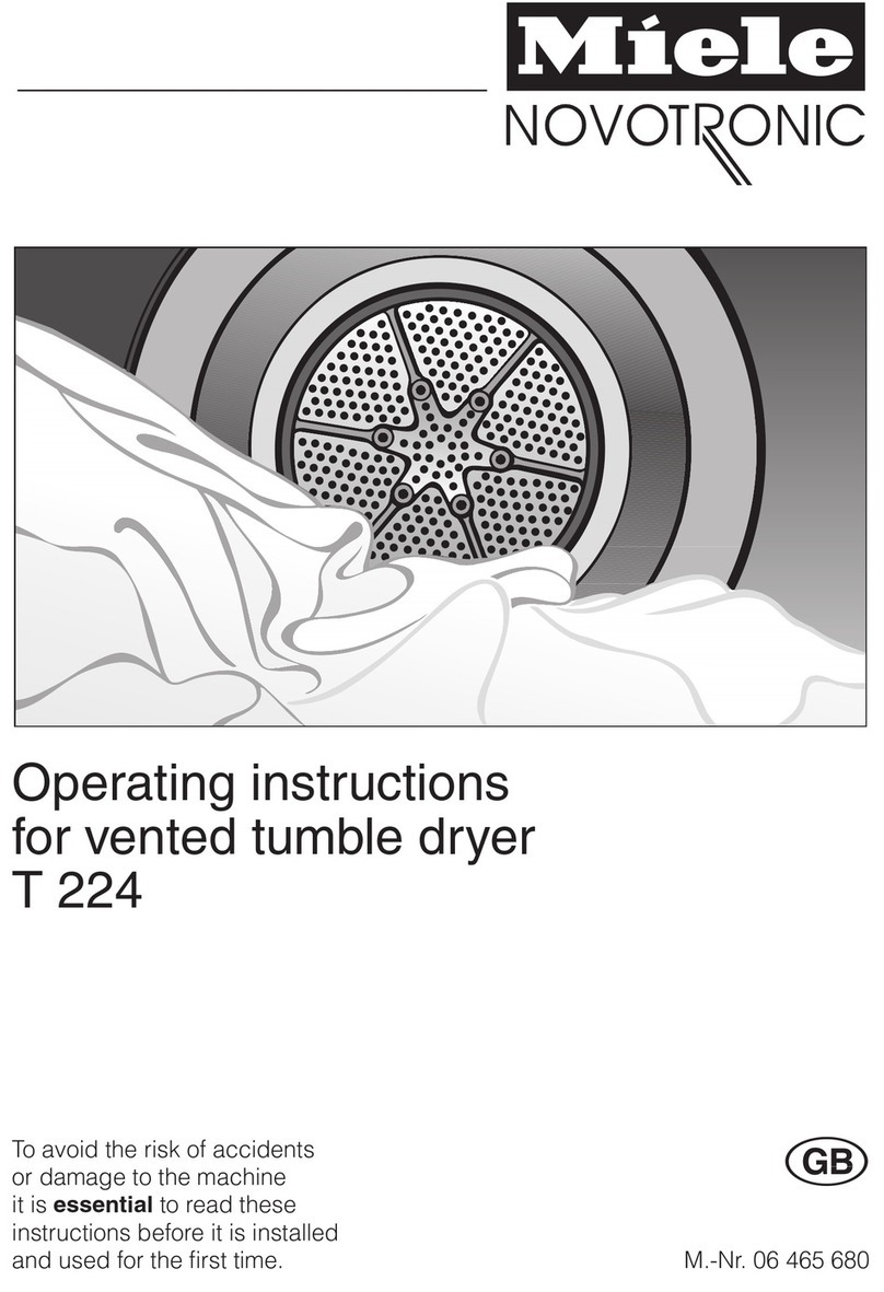 Miele T 224 User manual