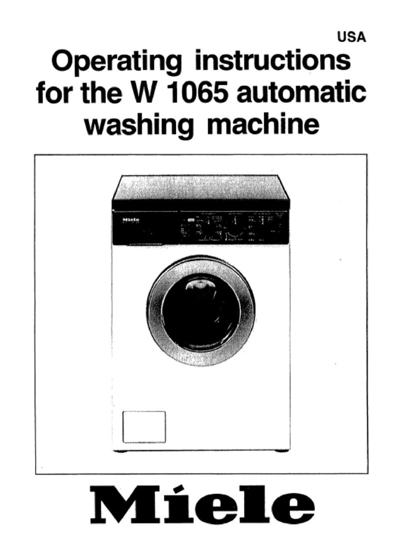 Miele W1065 - User manual