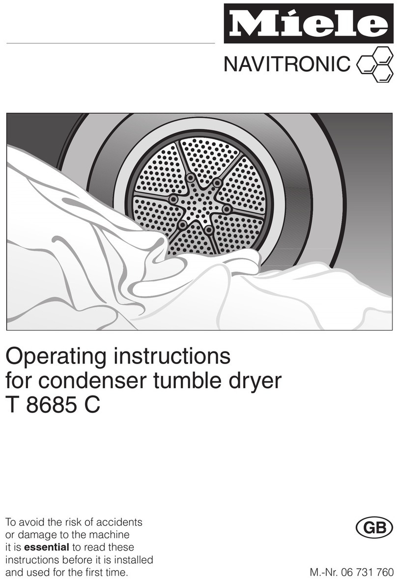 Miele T 8685 C operating instructions