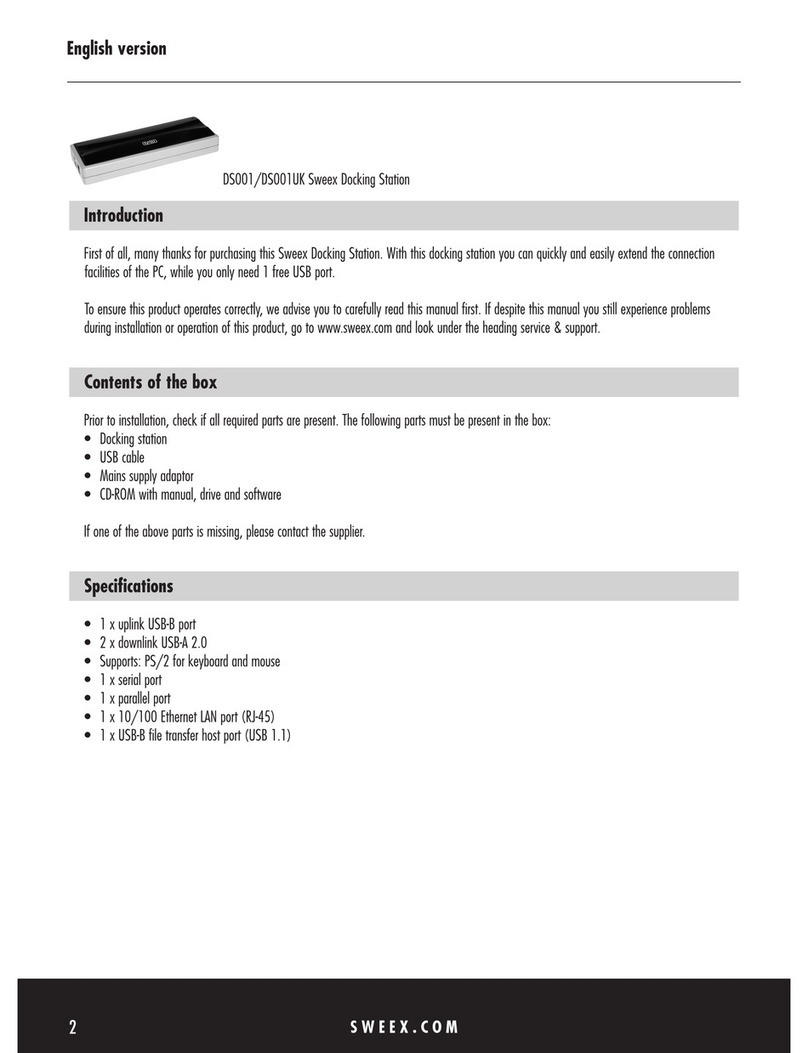 SWEEX DS001 manual
