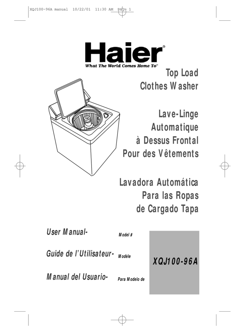 Haier XQJ100-96A - 09-01 User manual Haier XQJ100-96A - 09-01 User manual