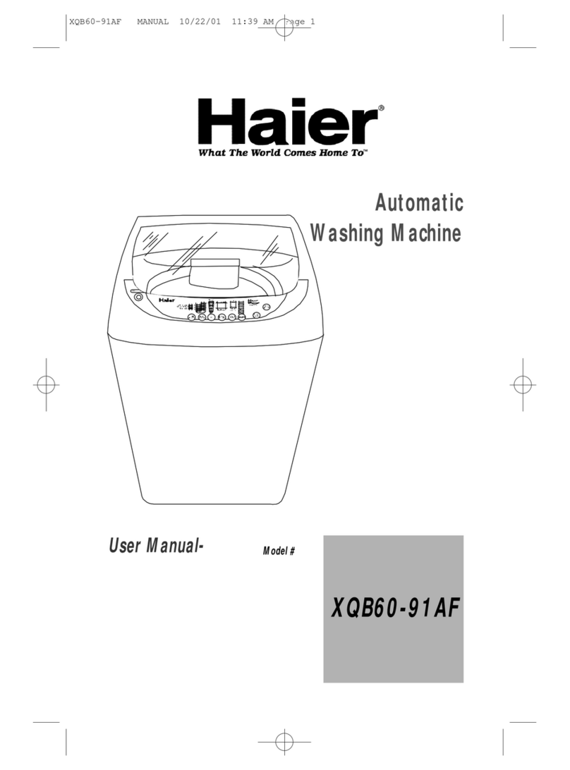 Haier XQB60-91AF - 07-01 User manual