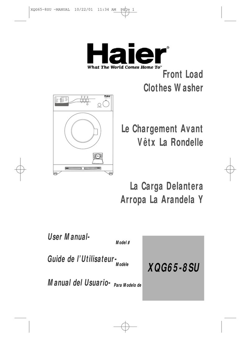 Haier XQG65-8SU - 07-01 User manual