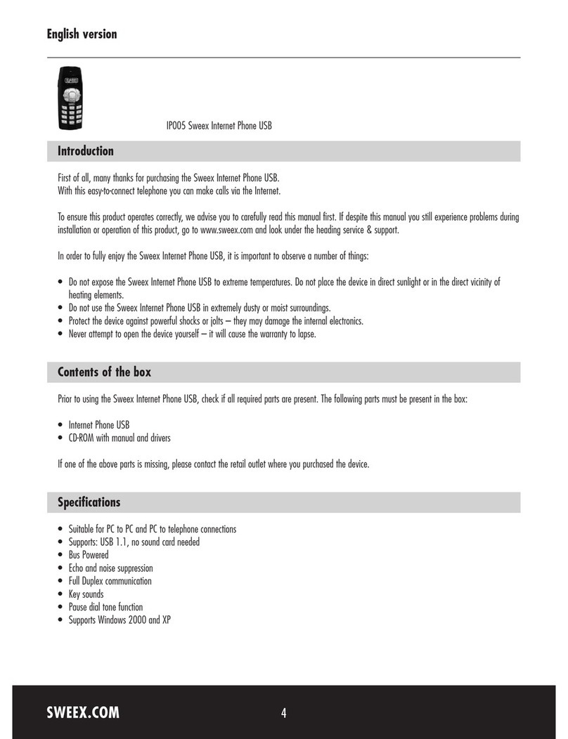 SWEEX IP005 manual