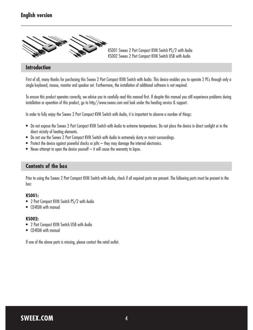 SWEEX KS001 manual