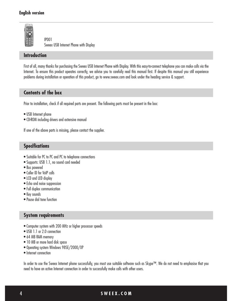 SWEEX IP001 manual