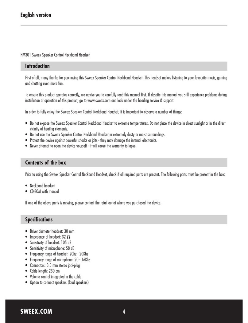 SWEEX HM301 User manual