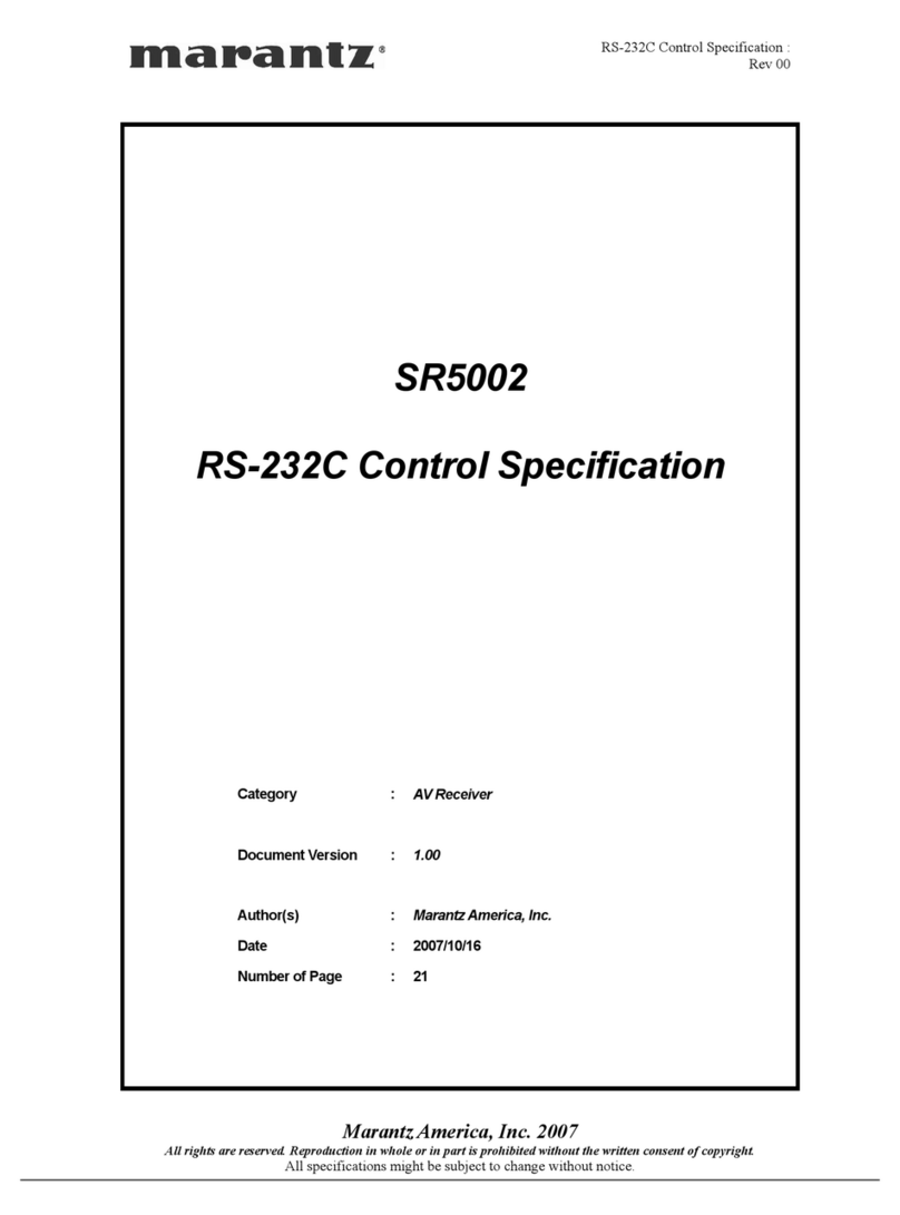 Marantz SR5002 specification