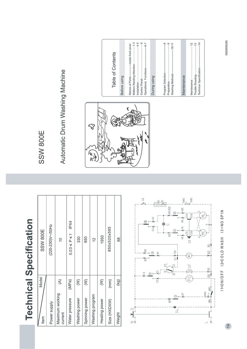 Haier SSW 800E User manual