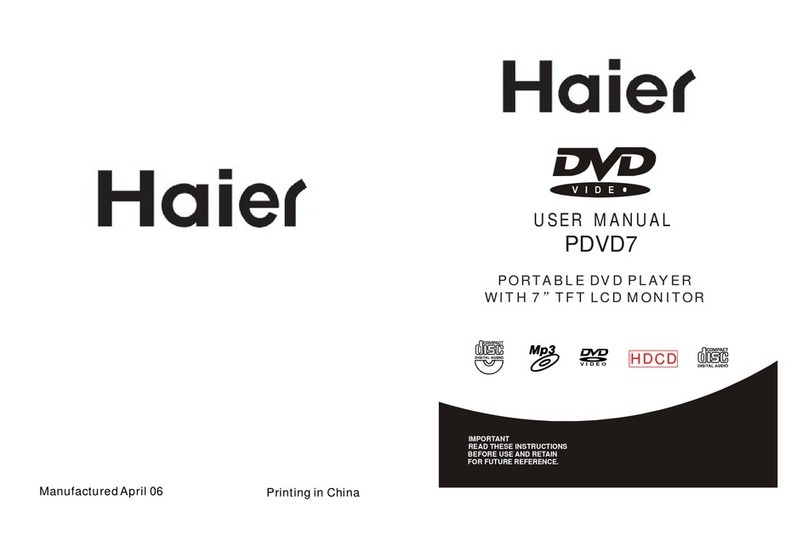 Haier PDVD7 - 04-06 User manual