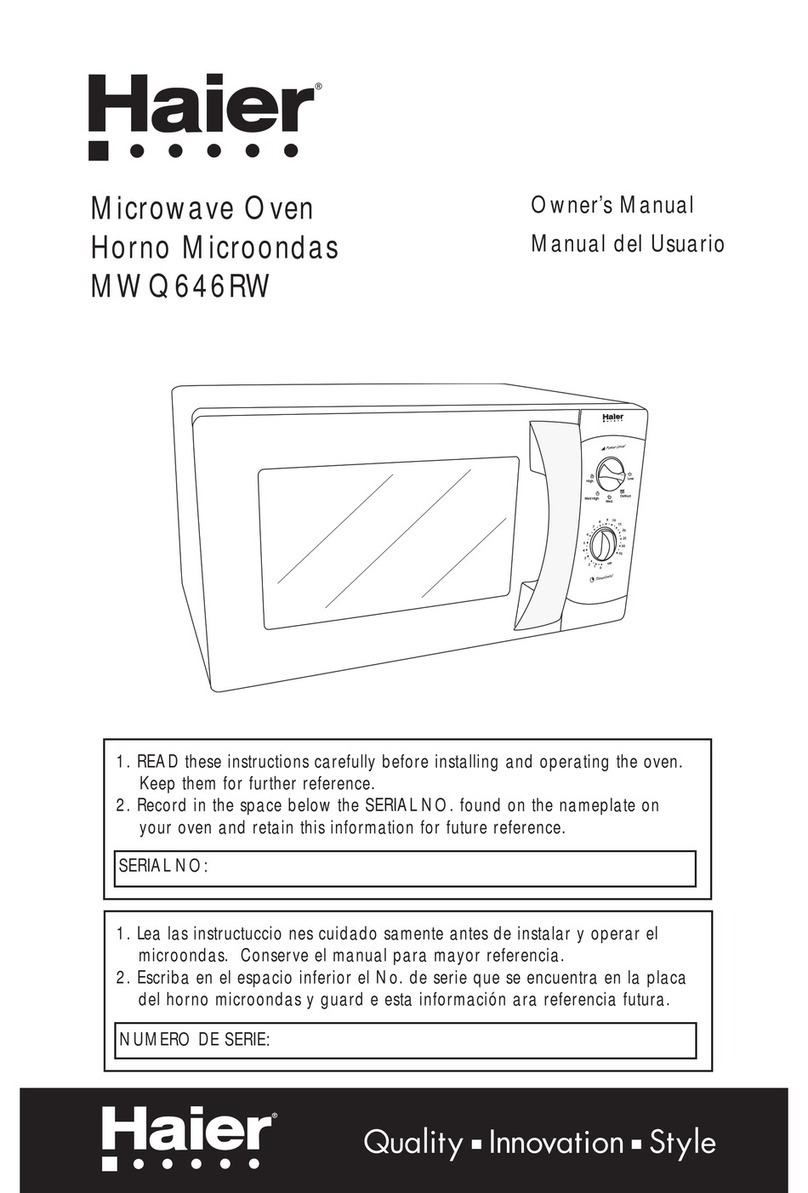 Haier MWQ646RW -  2 User manual