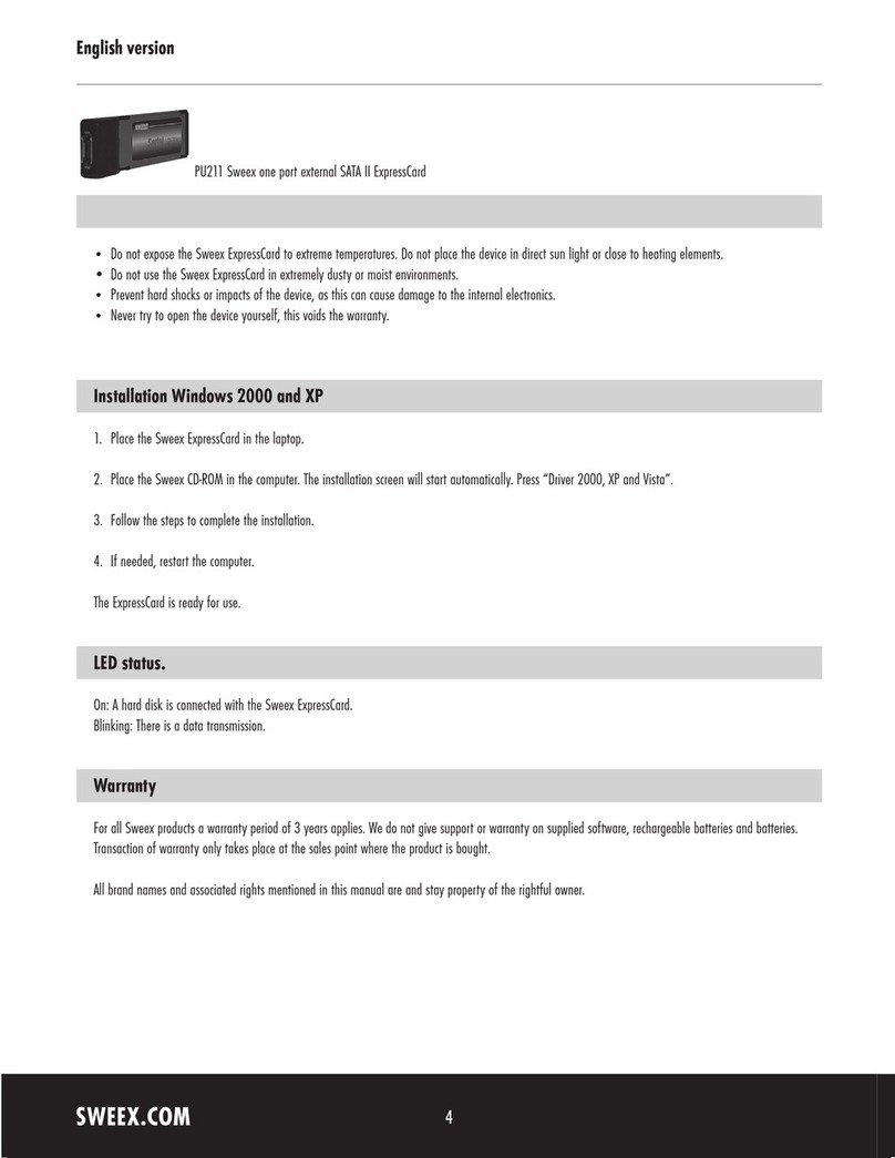 SWEEX PU211 - QUICK_START_GUIDE Installation