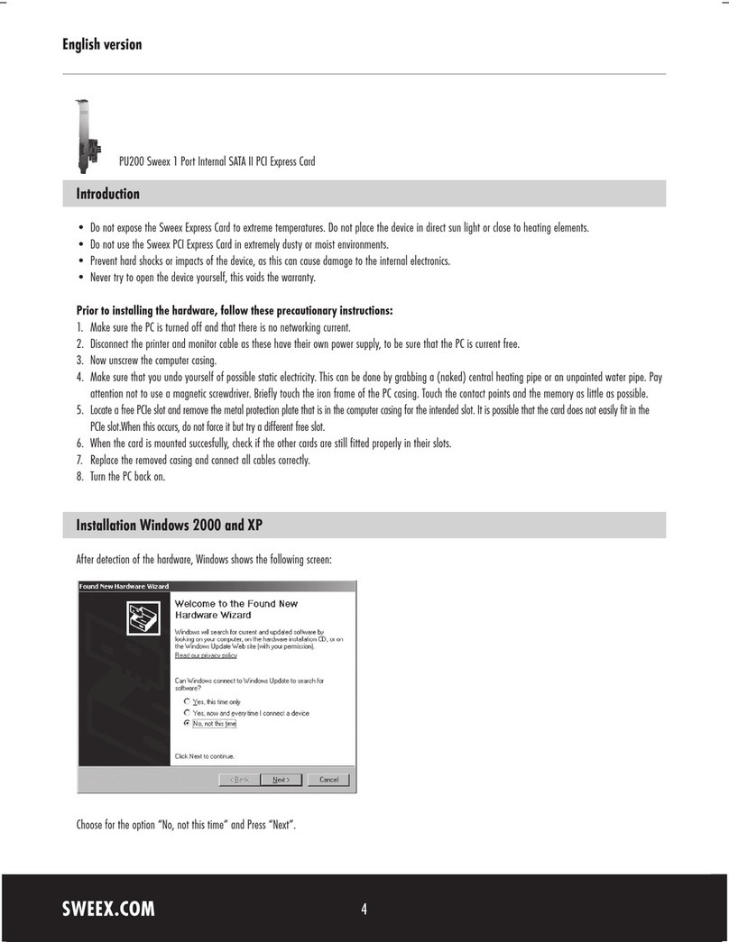 SWEEX PU200 - QUICK_START_GUIDE manual