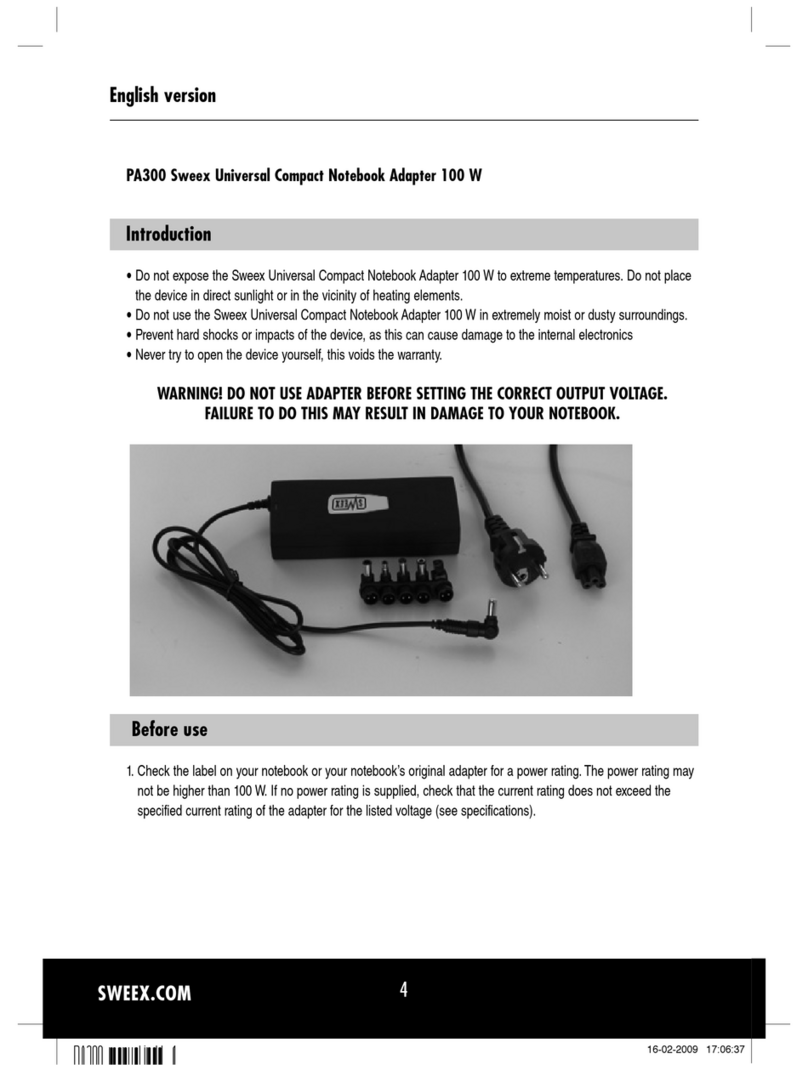 SWEEX PA300 - QUICK_START_GUIDE User manual SWEEX PA300 - QUICK_START_GUIDE User manual