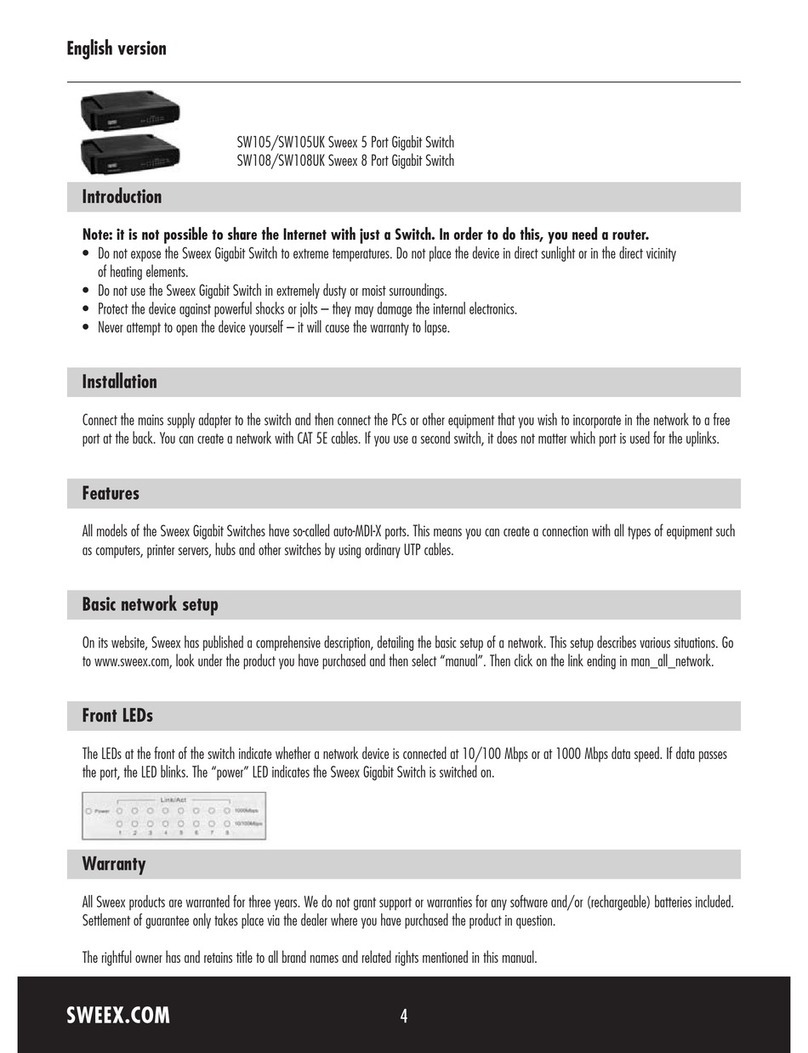 SWEEX SW105 - QUICK_START_GUIDE manual
