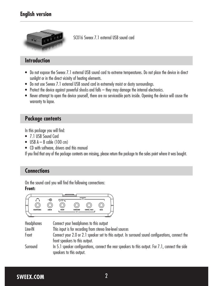 SWEEX SC016 - QUICK_START_GUIDE manual