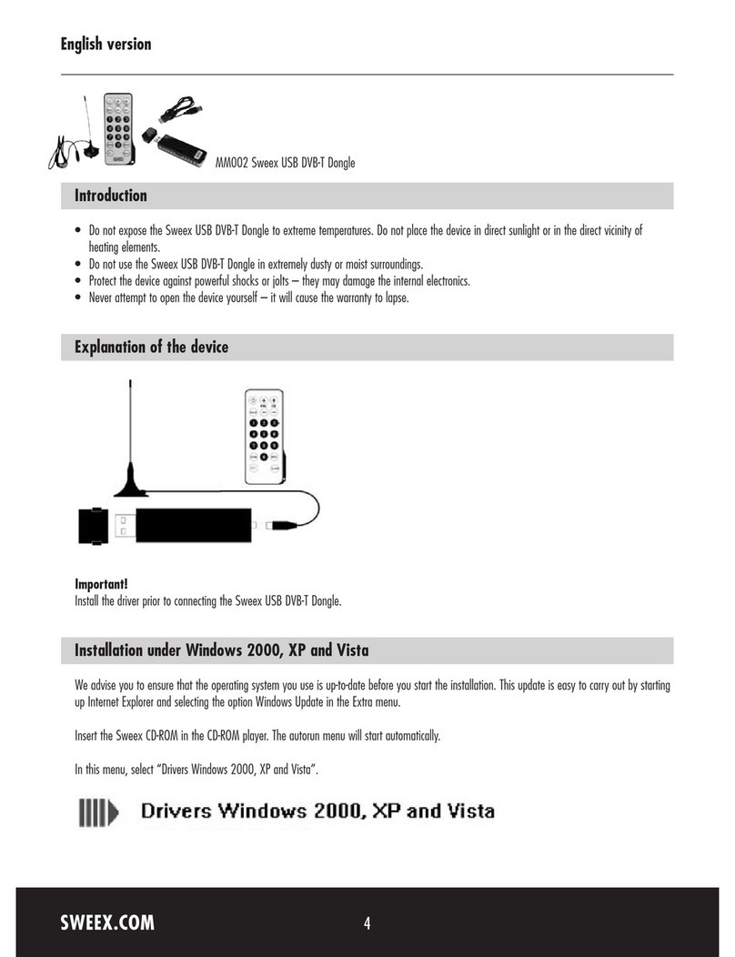 SWEEX MM002V2 Installation