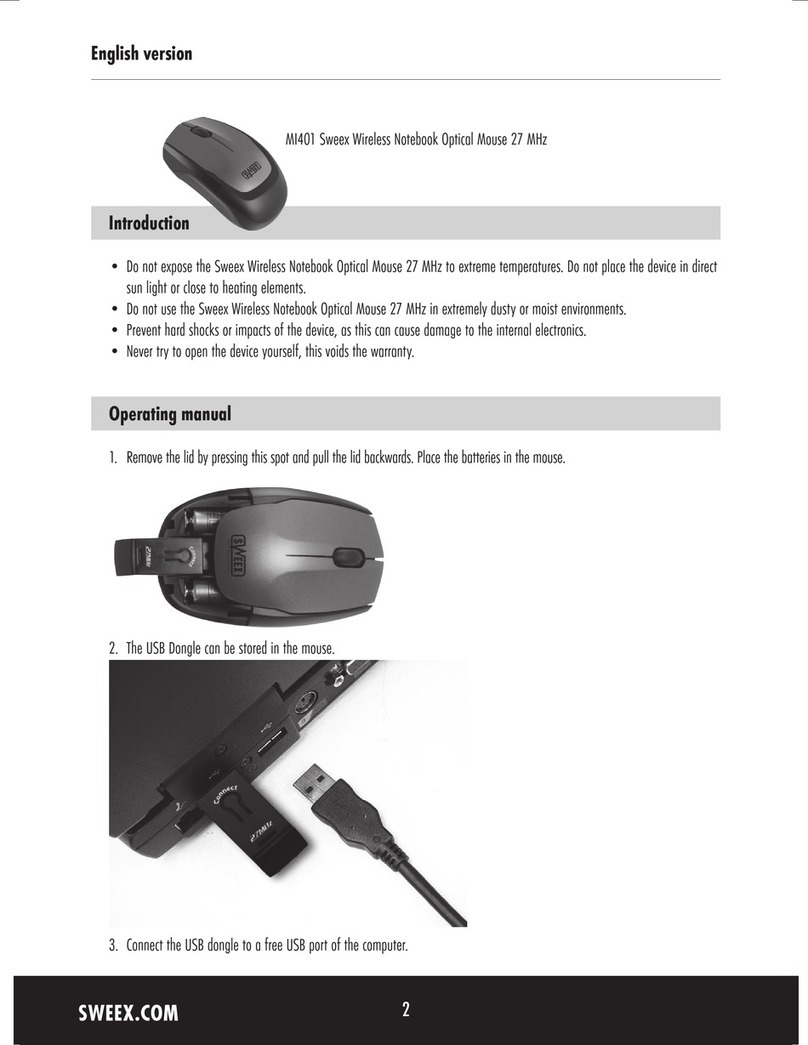SWEEX MI401 operating manual