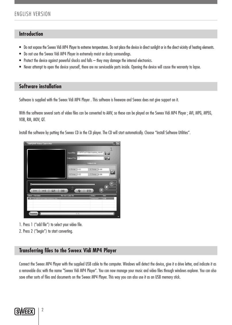 SWEEX MP474 - QUICK_START_GUIDE User manual