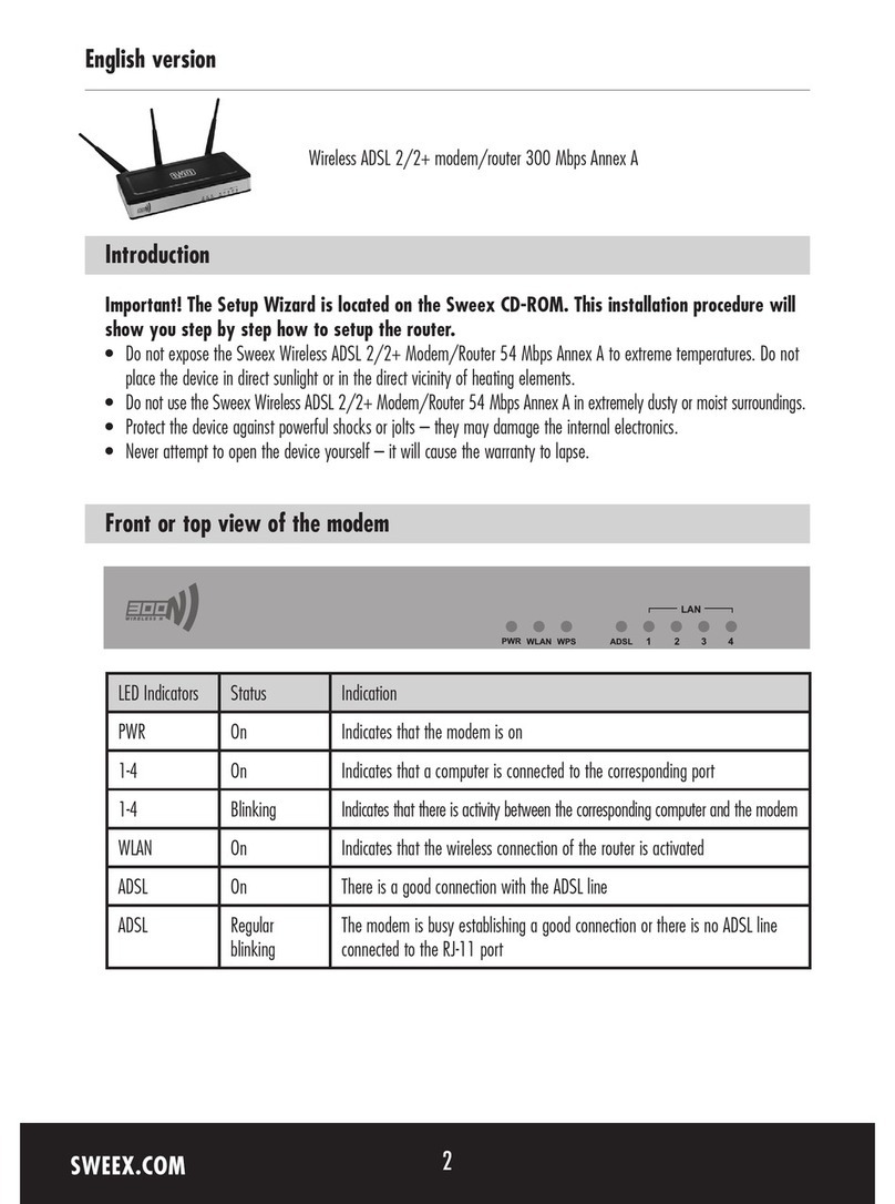 SWEEX MO300 - QUICK_START_GUIDE User manual