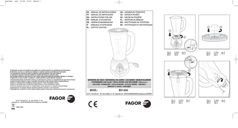Fagor BV-450 Instructions for use