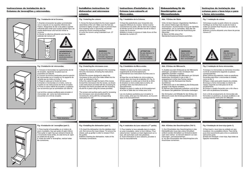 Fagor CX-2 (COLUMNA LAVAVAJILLAS MICROONDAS) User manual Fagor CX-2 (COLUMNA LAVAVAJILLAS MICROONDAS) User manual