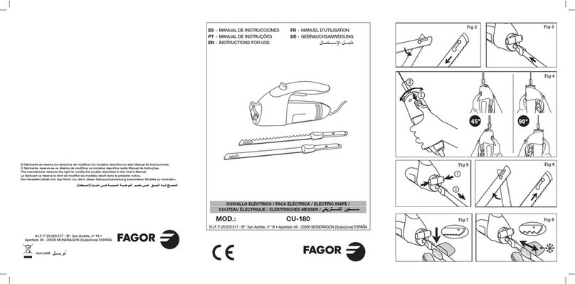 Fagor CU-180 User manual